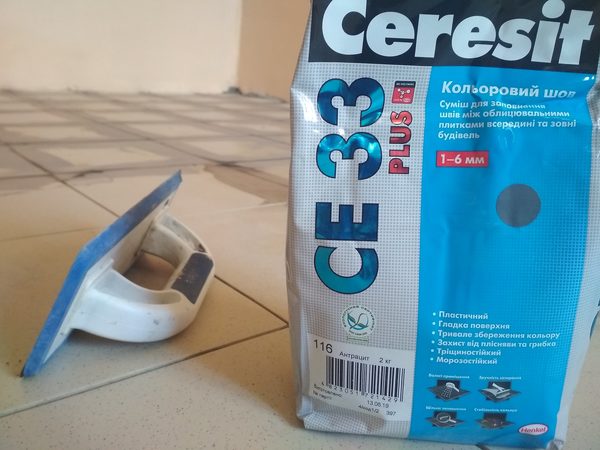 Затирка для плиточных швов Cersit&nbsp;CE&nbsp;33 цвета антрацит
