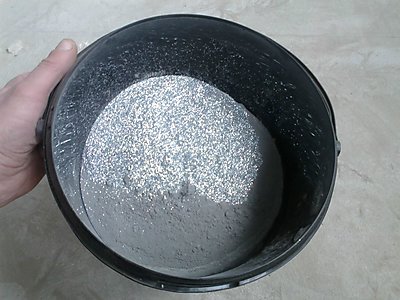 Затирка серого цвета Sopro с добавленными блестками